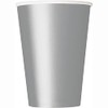 Unique 82165 Paper Cups-266 ml-Silver Colour-14 Count (Pack of 1),