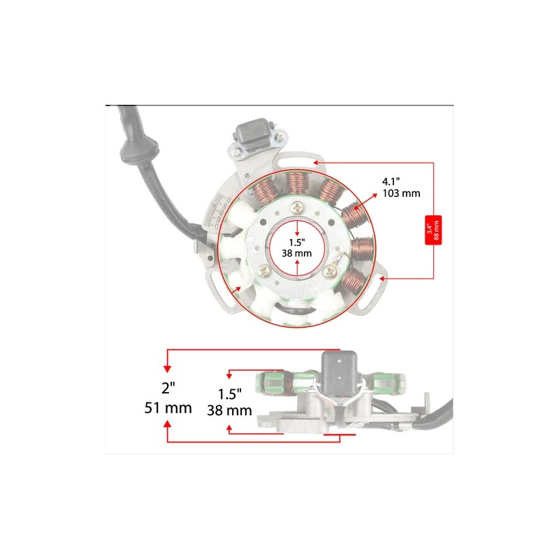 Jetunit Stator for Yamaha Banshee 350 YFZ350 1995 1996 1997