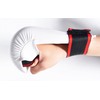 MAR INTERNATIONAL White Large Karate Punching Mitts/Gloves with Moulded Foam