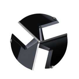 MOXPIFY 3 Cutter Woodworking Drill 1.3 inch (33 mm), Hard Alloy Counterbore Drill, Precision Woodworking, Hinged Cutting Tool, Suitable for Hardwood, Plastic, and Plywood (Round Shank)