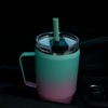 Zenbo 40oz Stainless Steel Tumbler with Handle, Lid & Straw
