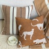 Horseshoe Pattern Pillow Cover Luxury Leopard Cheetah Jacquard Embroidery Decorative