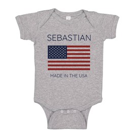 Sebastian Made in The USA Baby Infant One Piece Bodysuit 12 Months Heather Grey
