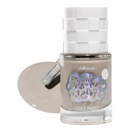 Chillhouse - Forever Wear, Chill Paint (Step 1) - Not in the Mood (Grey) - Nail Polish - Use with Magic Finish Top Coat Only - Nail Care As You Wear - Latina Founded & Women Owned - Beauty & Self Care