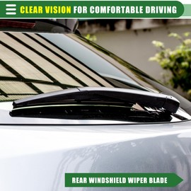 Motoforti 2pcs Rear Windshield Wiper Blade 10 Inch Replacement for Suzuki Swift for Jeep Compass 2017-2020 All-Season Back Windscreen Wiper Blade Towel Kit