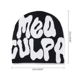 Y2k Beanie Hat Men Women Teenagers, Y2k Hip Hop Knitted Hats, Cap Winter Knit Skater Beanie Hat, Cotton Hats Harajuku Fashion Y2k Beanie Cap Hat, a