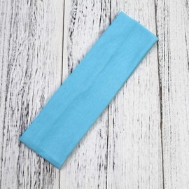 Headbands Hairband Cotton Soft and Stretchy Elastic Solid Color 12 Pcs Per Lot (Purple) Middle