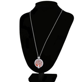 WAWJ 316L Edelstahl ätherisches Öl Diffusor Halskette, Aromatherapie ätherisches Öl Diffusor Damen Halskette Anhänger Weihnachten Geburtstag Geschenk