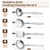 TeamFar Stainless Steel Cooking Utensils Set, 4 Pieces Kitchen Utensils