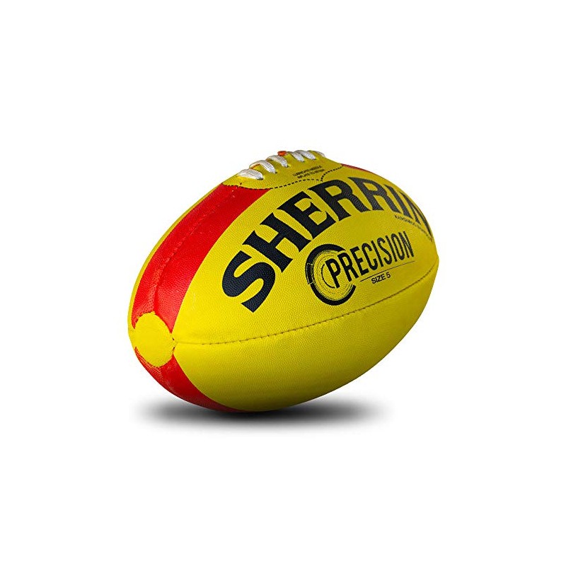 Sherrin Precision Synthetic Football, Yellow, Size 5