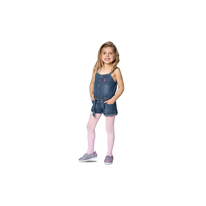 LORES Girls Kids Plain Tights - 3 Pairs - Ballet