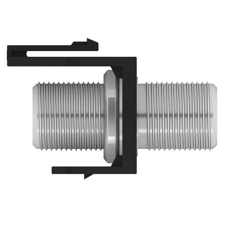 HB-DIGITAL Keystone Module with F-Connector Socket Nickel-Plated Multimedia Keystone for