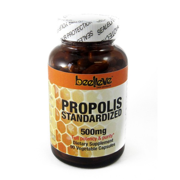 Beelieve Propolis Standardized Capsules, 250 mg, 90 Count