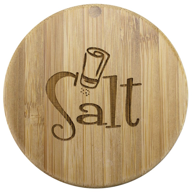Totally Bamboo Salt Cellar Bamboo Storage Box with Magnetic Swivel