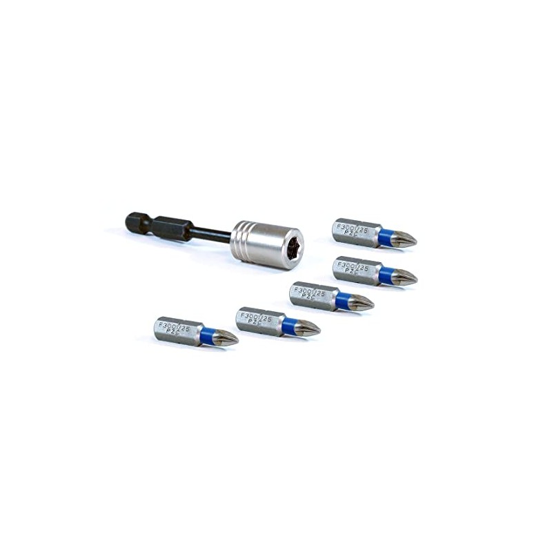 VESSEL Set of 6 Bits and Bit Holder Torsion E6,