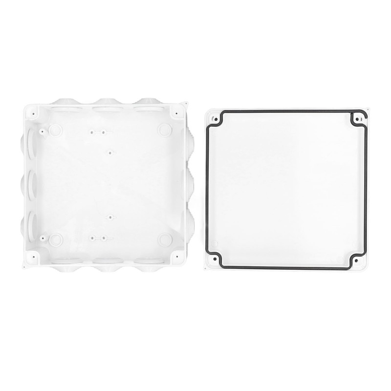 Electrical Junction Box 200x200x80mm IP65 Weatherproof Pre Drilled Electrical Enclosure