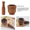 Garlic Grinder Bowl Jujube Wood Herb Crushing Bowl Multipurpose Spice