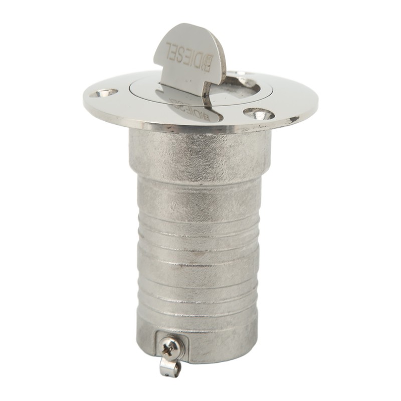 Marine Boat Deck Filler with Keyless Cap Stainless Steel Mirror