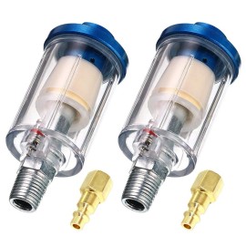 beduan Water Oil Separator Filter, 1/4" NPT Male and Female Thread Spray Gun ...
