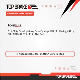 Top Brake Disc Bike Brake Pads for FORMULA Cura/Oval/TheOne/Mega/RX/ R1/ R1R/ T1/ C1/ Cura-E