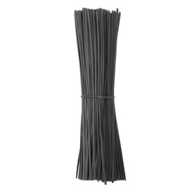 PATIKIL Plastic Twist Ties, 300 Pcs 6 Inch Reusable Cable Ties, 0.08 Inch Wide Bag Coated Ties for Household and Office Use, Black