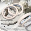 White Nail Art Adhesive Tapes Set - 4 Pcs with