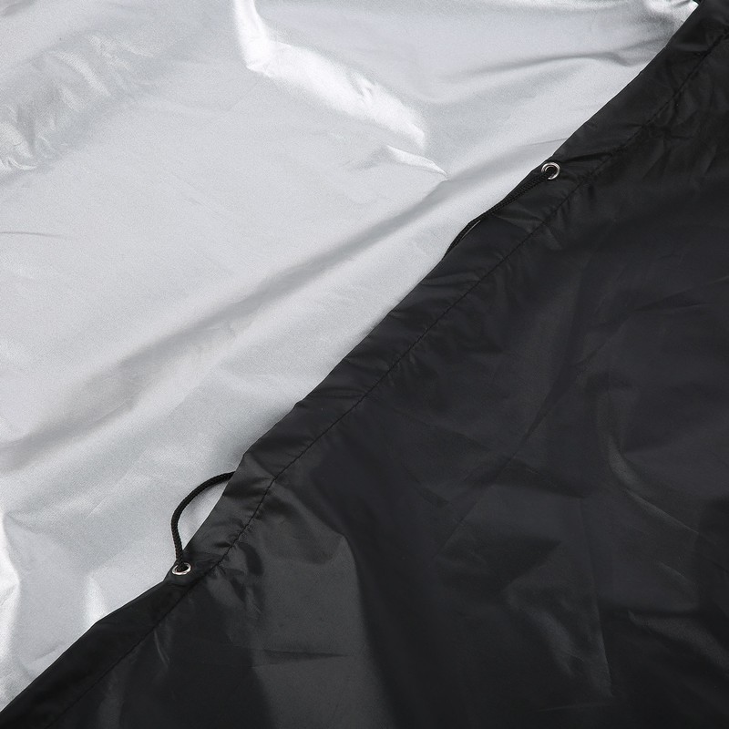 SilverCoated Lawn Mower Waterproof Cover High Temperature Resistance Dustproof Protector(Black