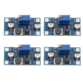 ECSiNG 4-Piece DC Micro Boost Adjustable Voltage Converter Module 32 x 16 mm Power Boost Board DC2V-24V Suitable for LED Circuit Fan Motor