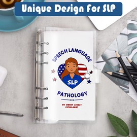 Jefencop Speech Language Pathologist Notebook Speech Therapist Gift for Women Speech Therapy Journal Notebook Gifts Journal for SLP Gifts for Birthday Teacher Appreciation Week Thanksgiving Christmas