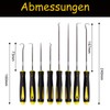 Amazleer 8Pcs Precision Pick and Hook Set, Pick Set, Tool