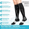 Neenca NEENCA Unisex Compression Socks Calf Length - White, size