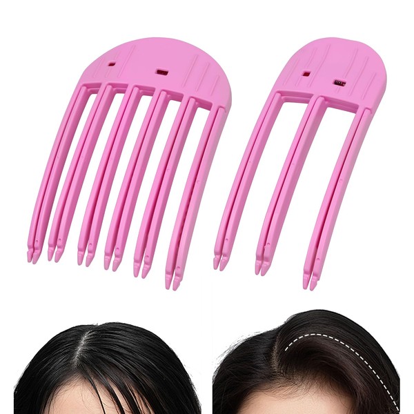 2Pcs Wind Shaping Styling Combs for Fluffy Bangs-2 Sizes(3/6 Teeth)
