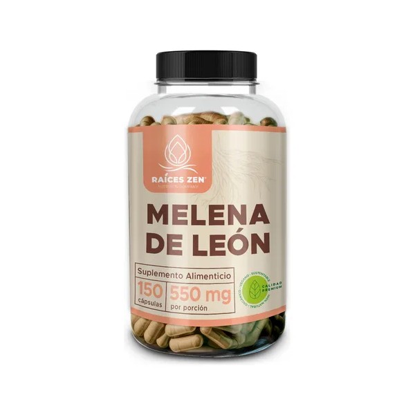 Hongo Melena De Leon Raíces Zen 150 Cápsulas Memoria Premium