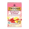 Twinings Raspberry & Lemon Herbal Tea Individually Wrapped Bags, 20