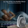 USB Desk Fan, 360° Rotate Quiet Small Fan with 3