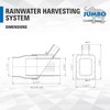 JUMBO Rooftop Rainwater Harvesting System from Downspouts Diverter Size 2”