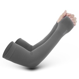 GOUNOD Sun Protection Cooling Arm Sleeves with Thumb Holes - Gardening Outdoors Sports Workouts Arm Sleeves