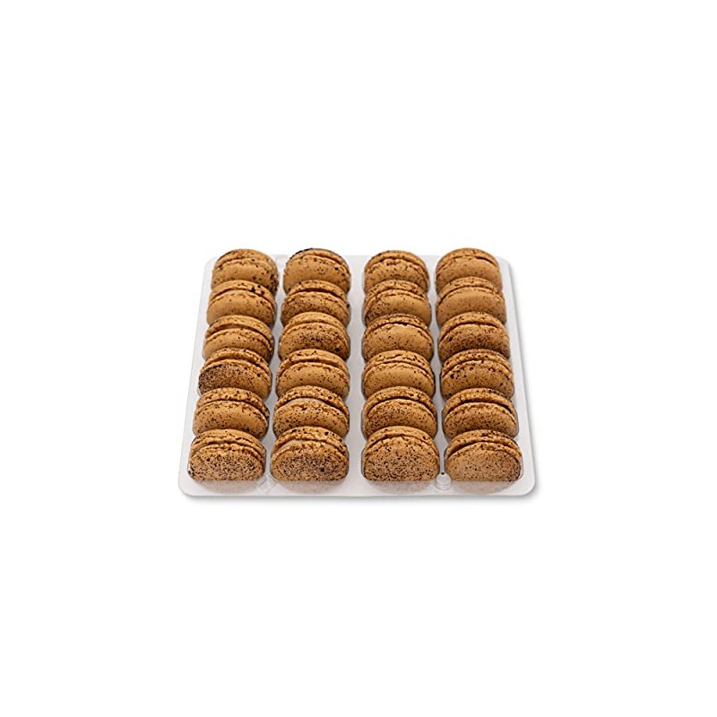 Coffee Macaron Tray by Mademoiselle Macaron - Tray of 24