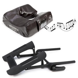Master Massage Universal MusicMaster Ergonomic Dream Face Cushion and Deluxe Adjustable Ergonomic Dream Face Cradle Set - Massage Table/Massage Chair Headrest Platform Set (Chocolate Nano)