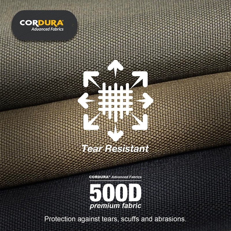 TSPRO Khaki Molle Pouches, Tactical Dump Pouch for Belt, Foldable