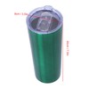 2‑Layer Green Insulation Bottle Stainless Steel Vacuum Bottle for Travel