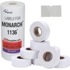 Removable Adhesives White Labels for Monarch 1136 Price Gun -