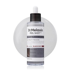 Dr.Melaxin Dr.Melaxin Peel Shot Glow Black Rice Peeling Ampoule, Soft Exfoliating Face and Body Scrub Dead Skin Cells, Blackheads Remover for All Skin Types, 80ml