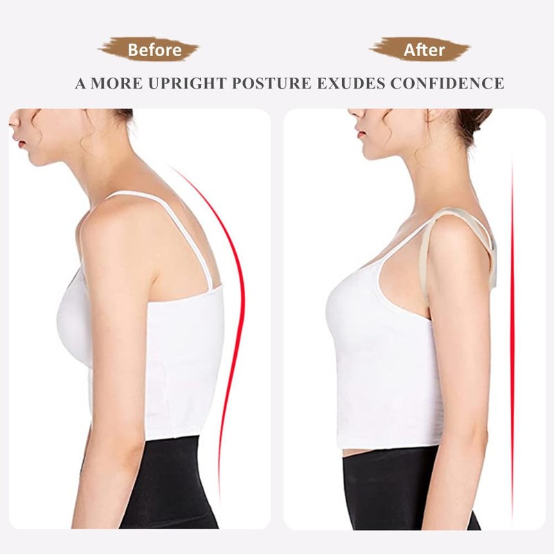 WEEOATAR Upper Back Support Posture Corrector Strap Posture Trainer, Breathable,