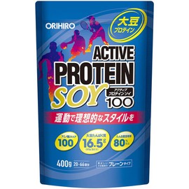 オリヒロ アクティブプロテインソイ100 400g 20～66回分 ソイプロテイン 大豆 レシチン