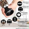 Premium Salt and Pepper Grinder Set of 2, 6 oz