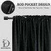 DONREN 36 Inch Length Curtains- 2 Panels Blackout Thermal Insulating