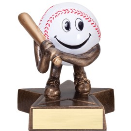 Decade Awards Baseball Lil' Buddy Trophy - Kids Baseball Award - 4 Inch Tall - Customize Now