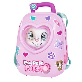 Simba 105953526 Pamper Petz Backpack, 2-in-1 Backpack, 7 Pieces, Doctor Accessories, Plasters and Sticker Sheet, Without Animal, from 3 Years