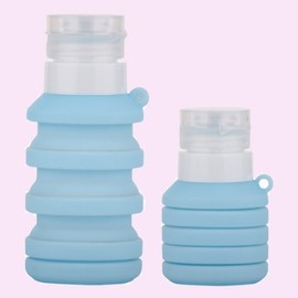 Foldable Shampoo Empty Bottle for Travel, Portable, Hygienic Swimming Pink 3ea
